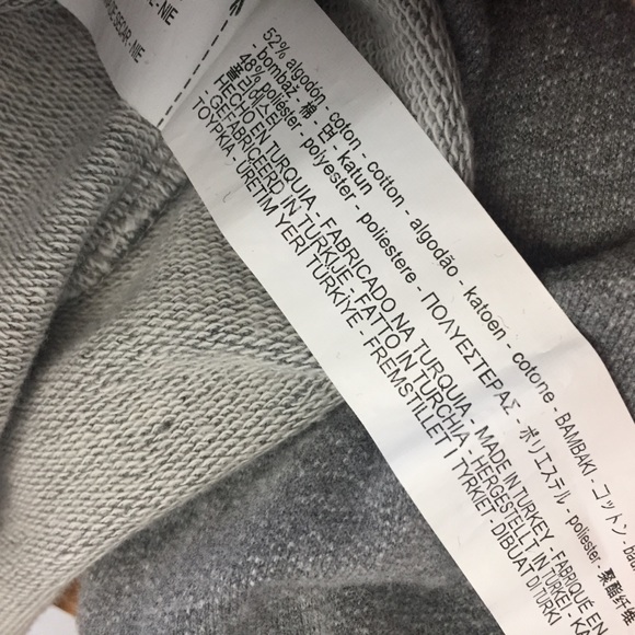 ZARA Sweatshirt w/ Tie Sleeves, Grey, S - Picture 7 of 8